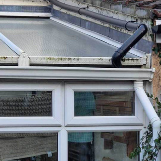 The old roof had also started to show signs of age, with discolouration, algae growth