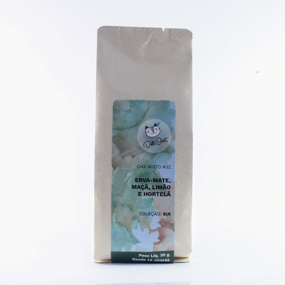 Chá Misto de Erva-mate, Limão, Maçã e Hortelã Deli Chat 30g
