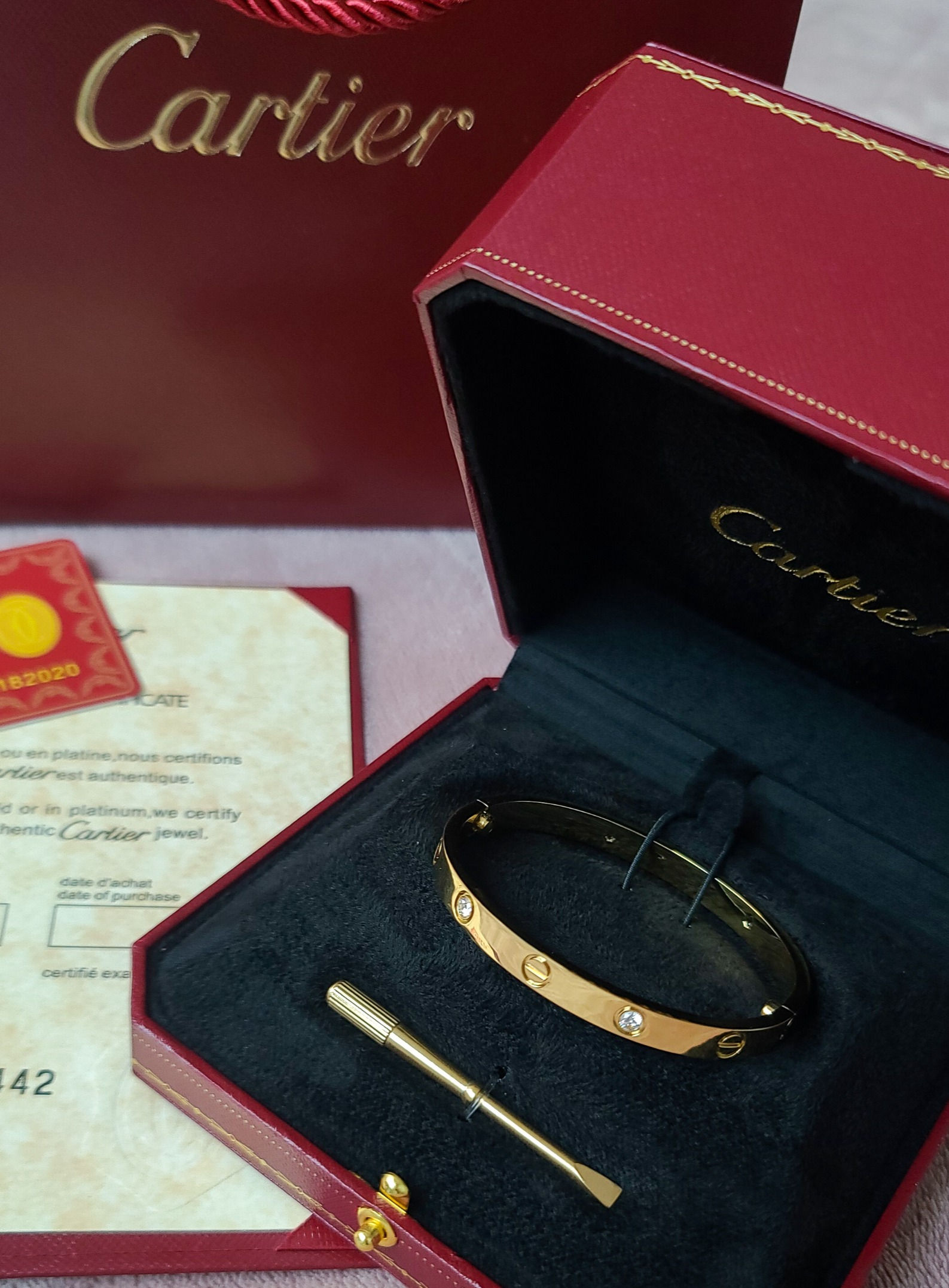 Pulsera Love Semi-pavé