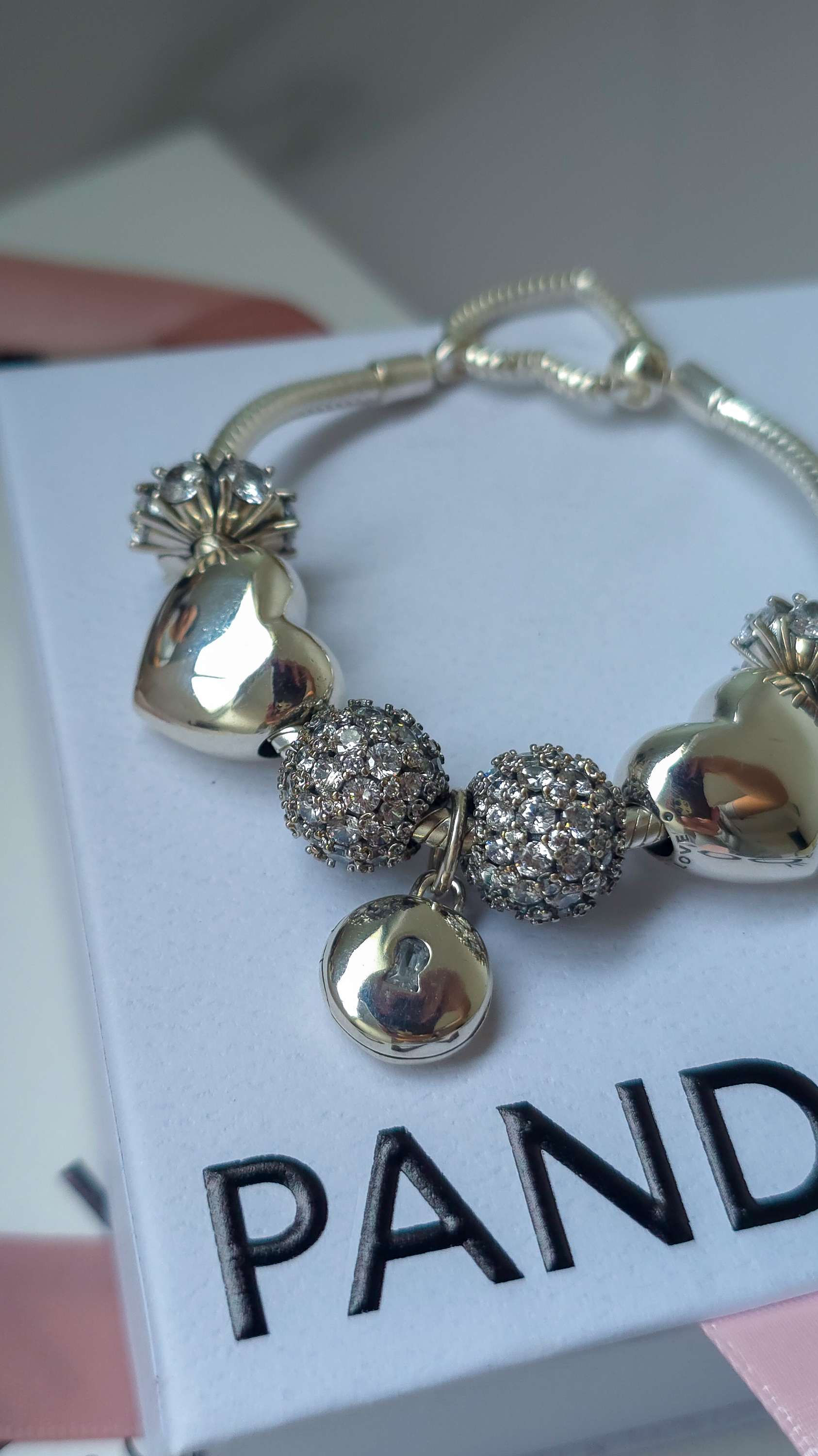 Set Silver Sparkling Love