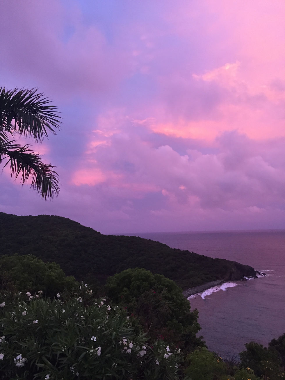 Sunset off Pool Deck