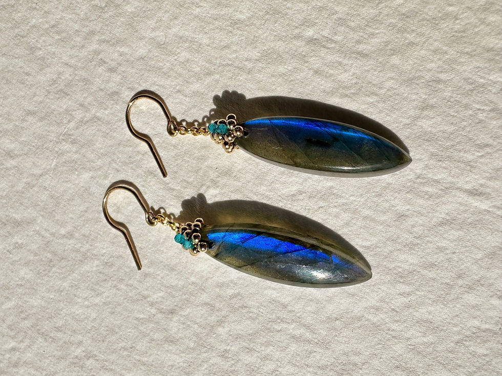 Thumbnail: Labradorite Marquise Drop Earrings