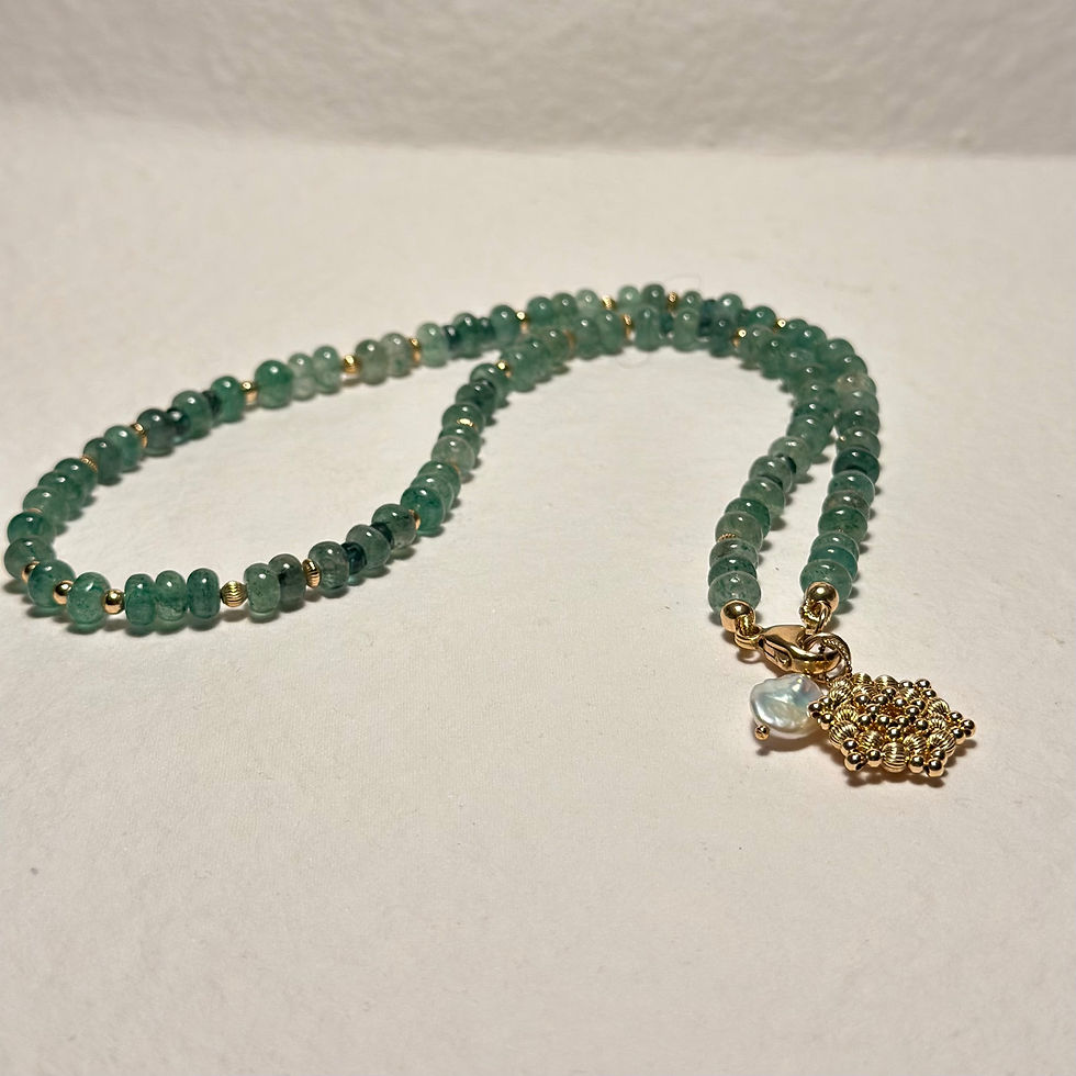 Thumbnail: Green Quartz Star Necklace