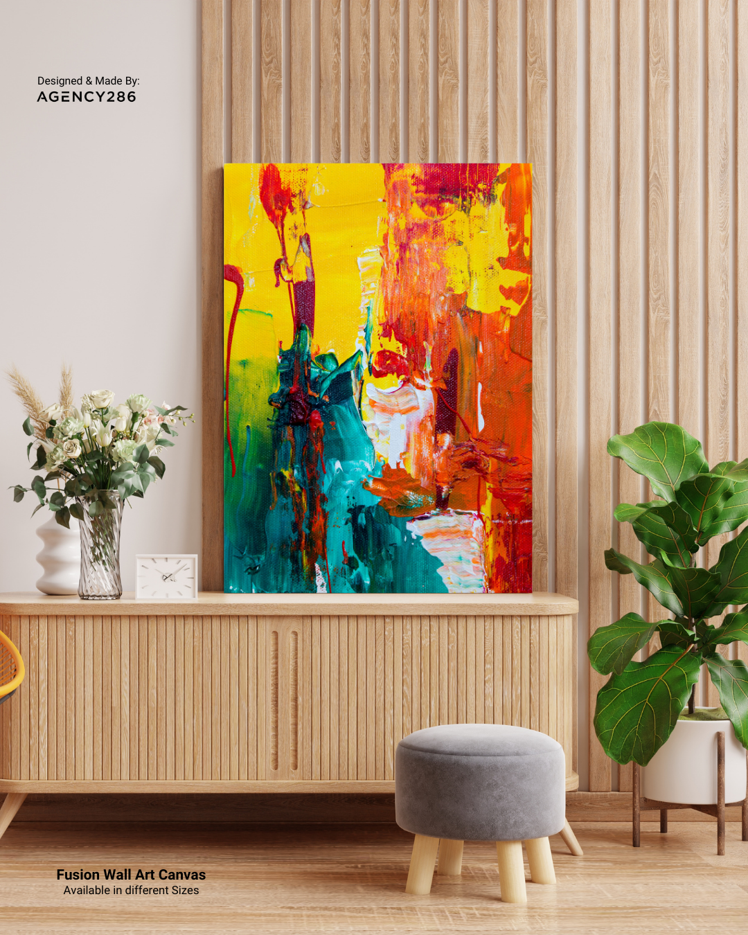 Fusion Modern Wall Art Canvas, Available In Different Sizes