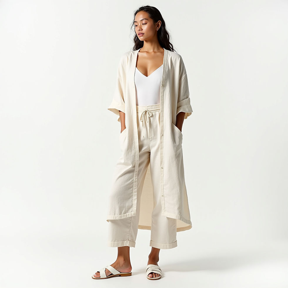 Linen Blend Kimono