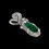 Thumbnail: Sterling Silver Green Strawberry Quartz Pendant