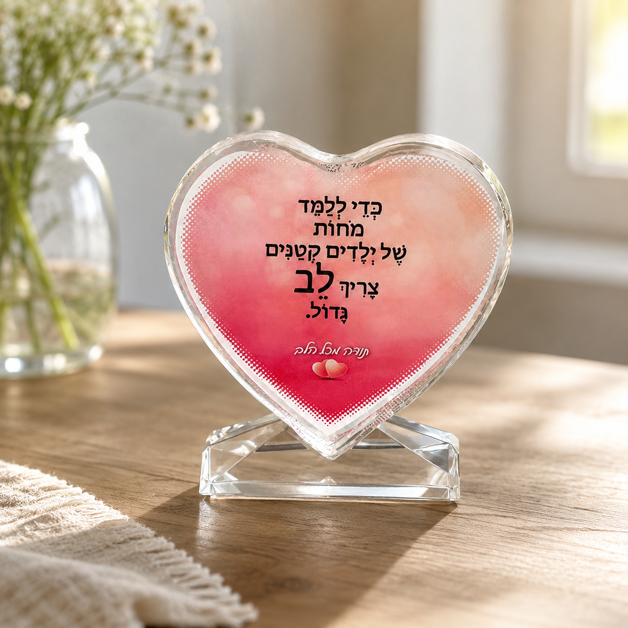 מגן קריסטל לב- כדי ללמד צריך לב גדול
