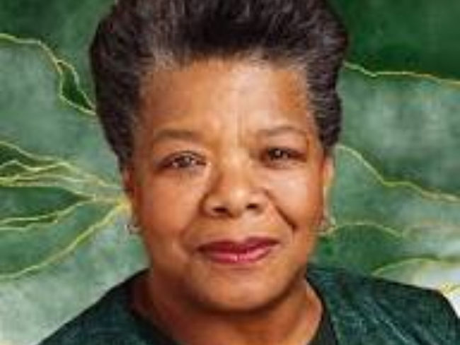 A picture of an inspired woman Maya Angelou