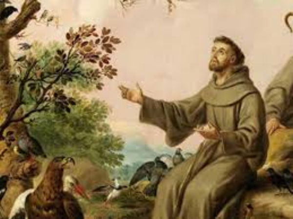 Francis is talk to birds and animals