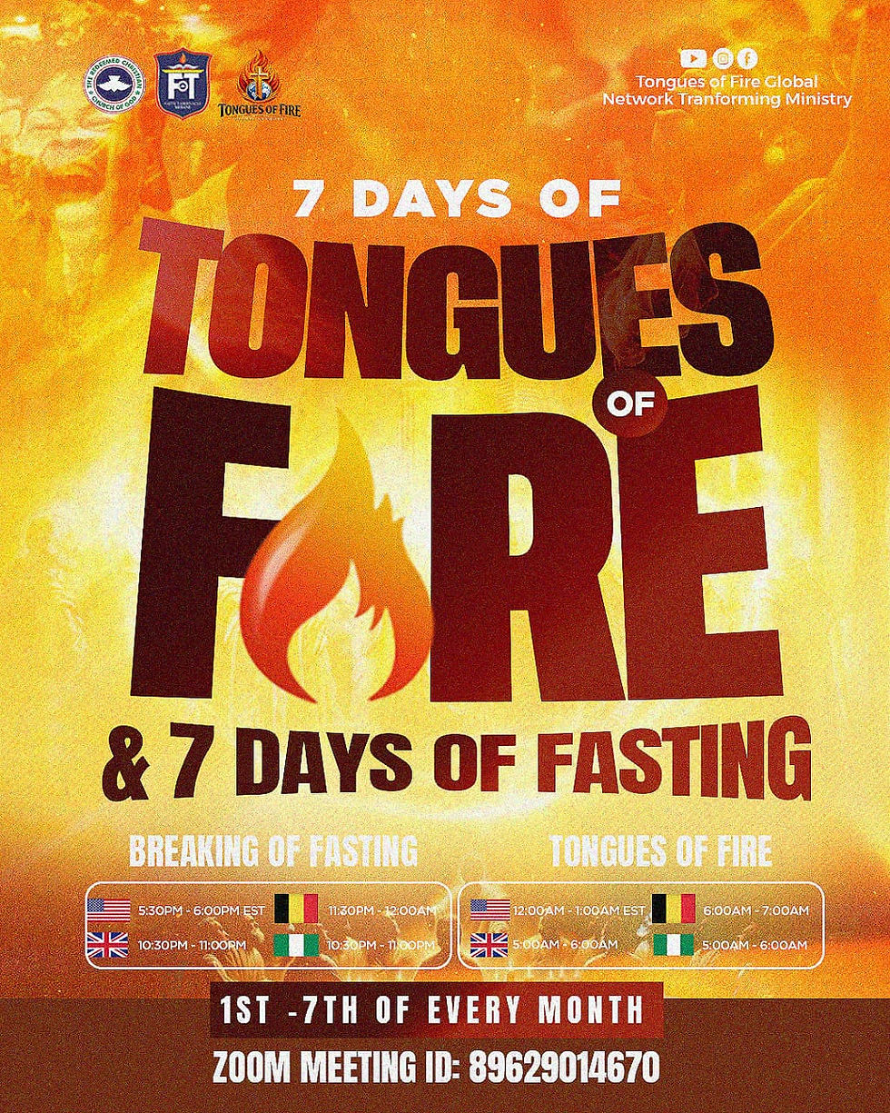 7 DAYS OF TONGUES OF FIRE & 7 DAYS OF FASTING (1)