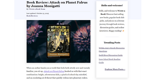 Review Wrote a book.org.png