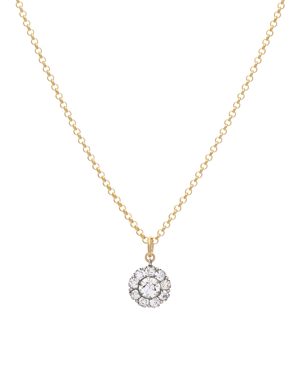 Art Deco Silver Daisy Medallion