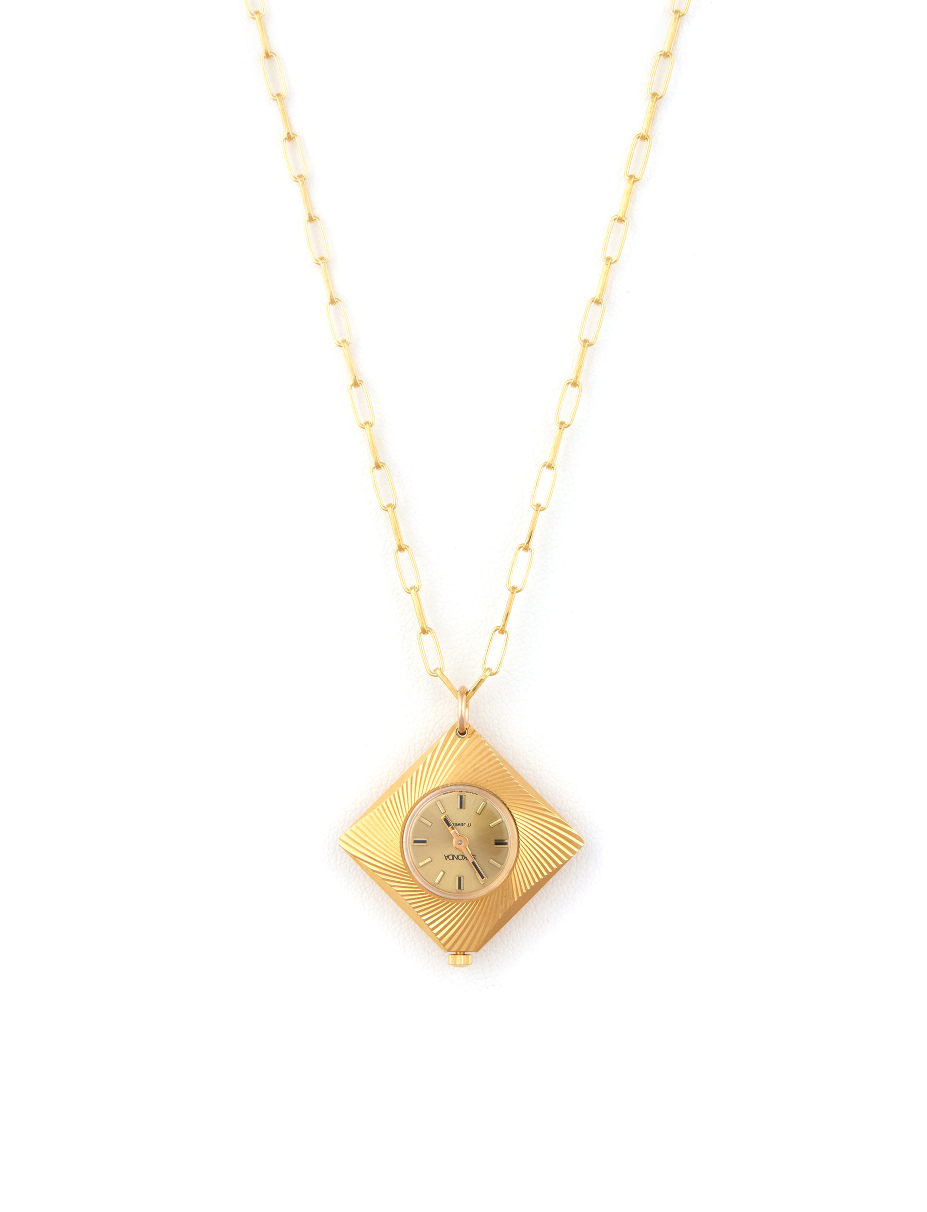 Vintage Etched Kite Watch Pendant