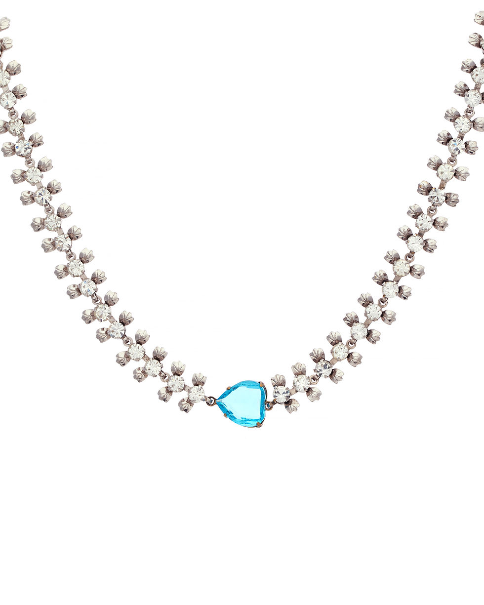 Vintage Rhinestone Petal Choker Wilson Jewellery