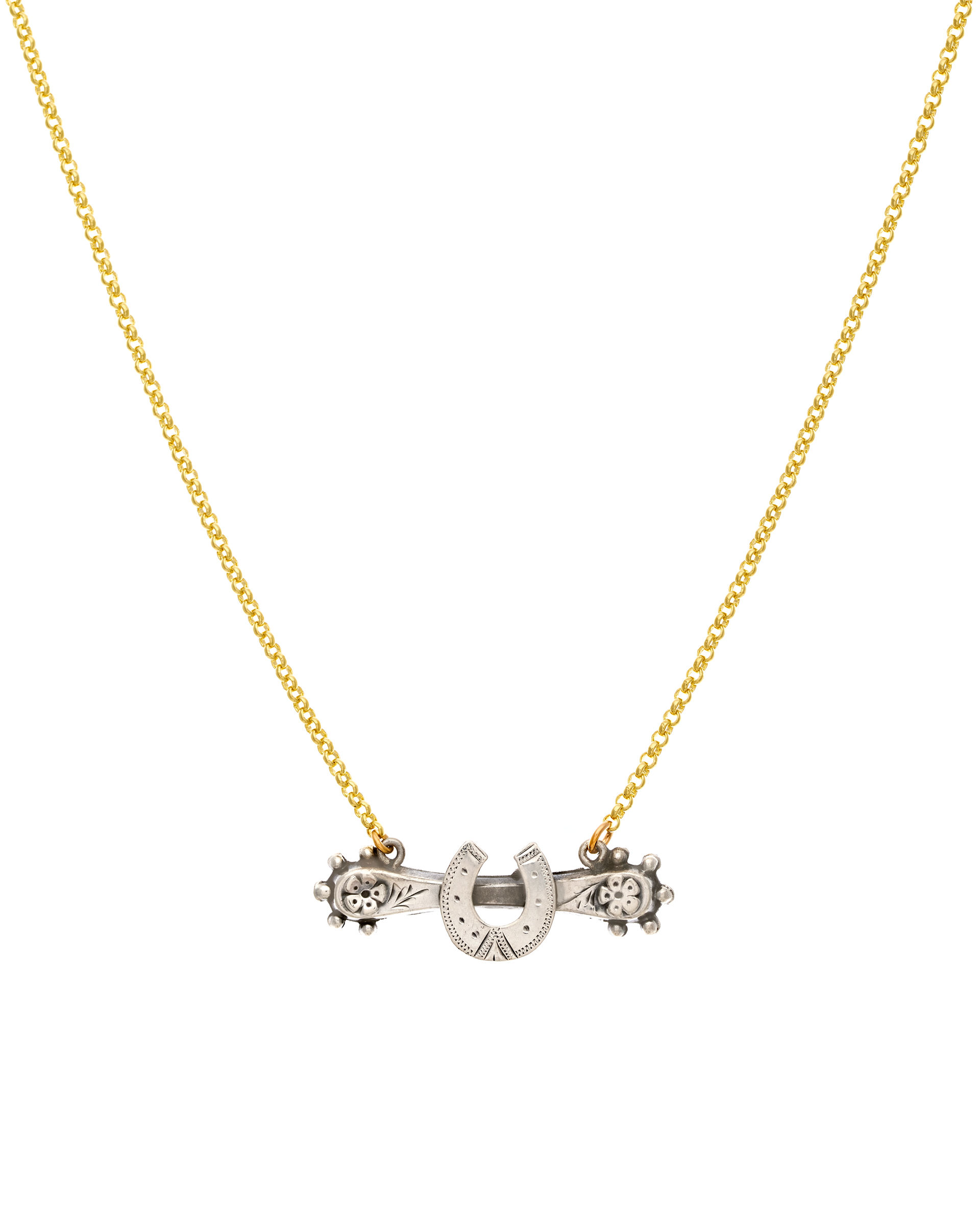 Victorian Silver Sweetheart Horseshoe