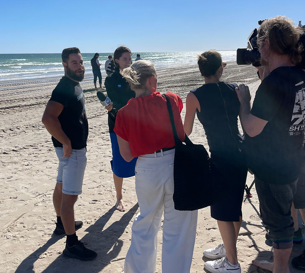 "I think I got dis." A great photographic representation of the first half of 2025, and probably the entire Shark Watch project for that matter... one man, one mission for one big community!