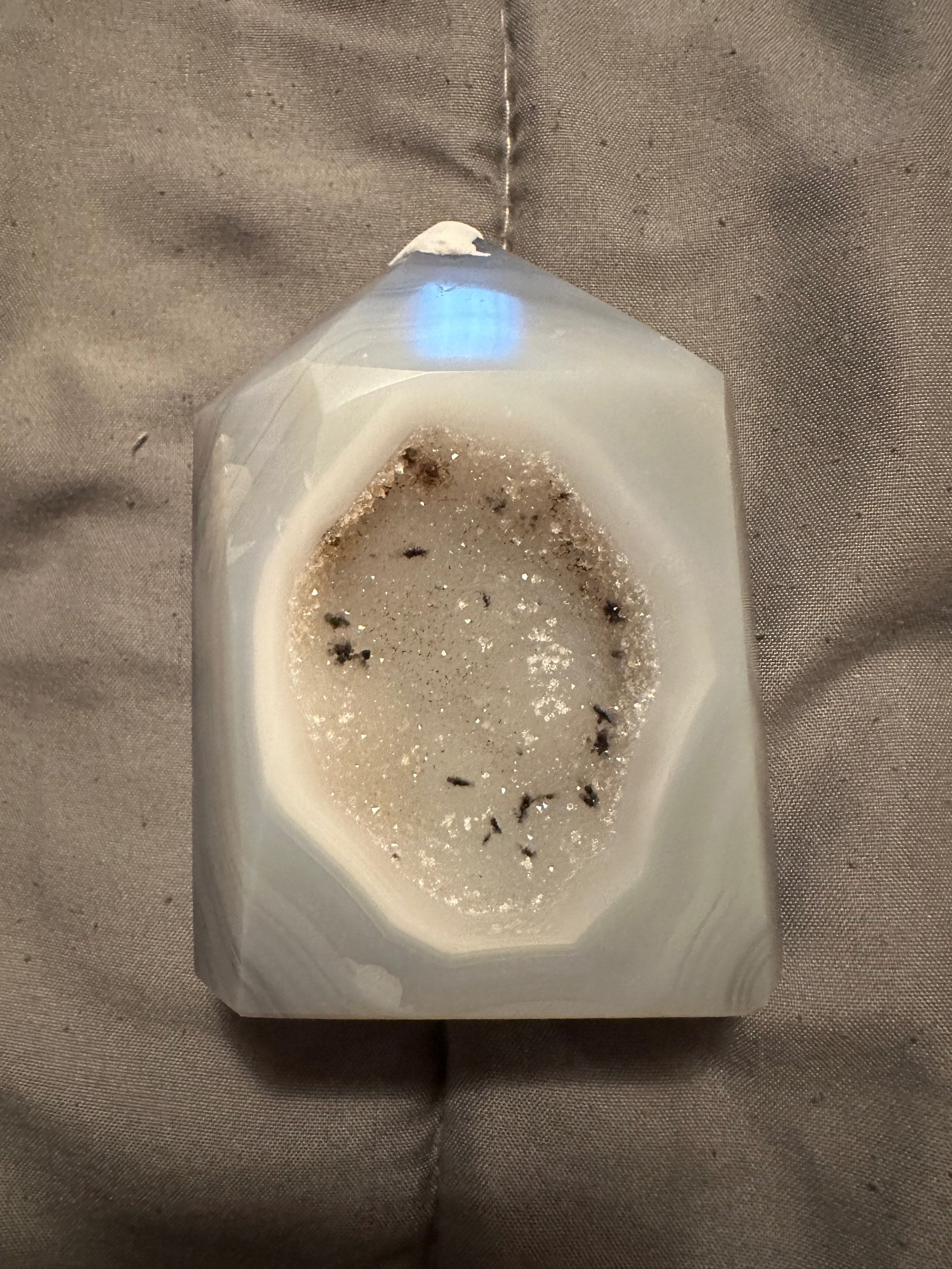 Chunky Druzy Agate Tower 