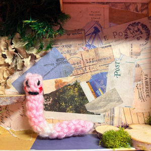 Book Worm House — Altered Book Miniature