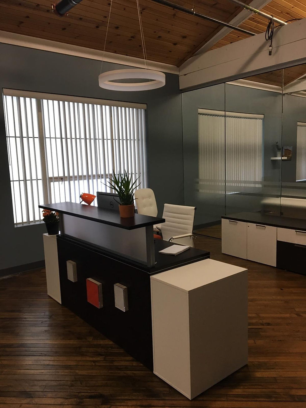 Thumbnail: OfficeSource Boarders Collection Reception L-Desk