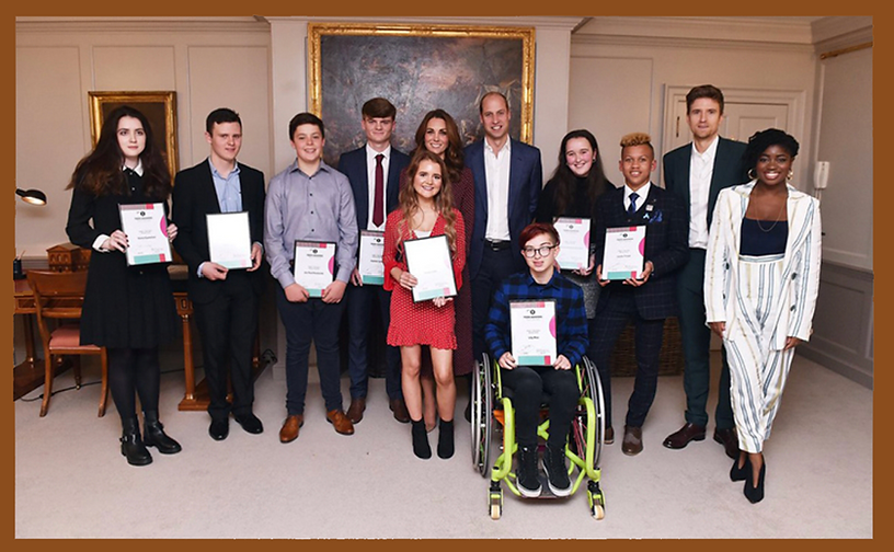 Siena Castellon and BBC Radio 1 Teen Heros at Kensington Palace