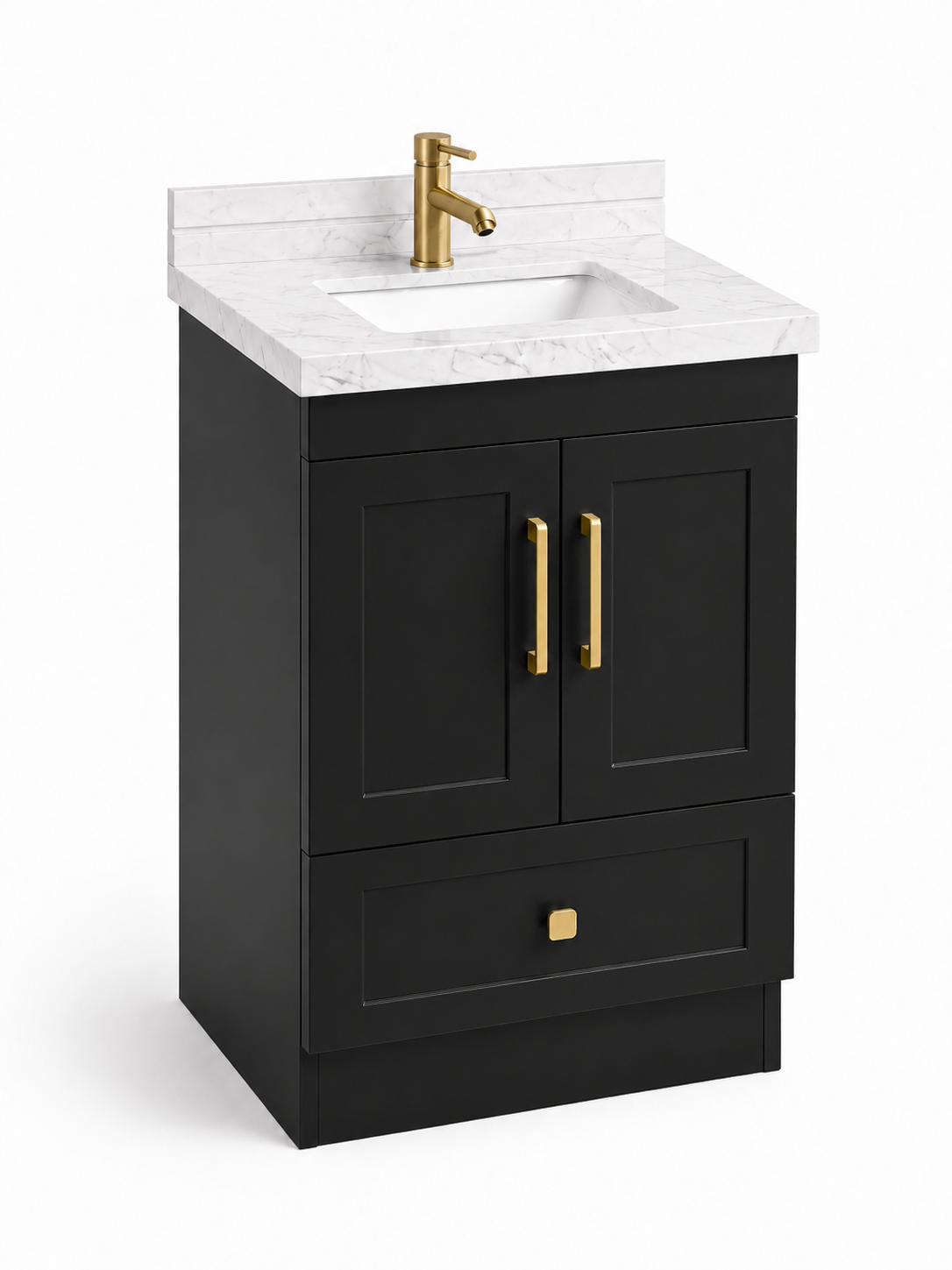 24” Solid Wood Bathroom Vanity with Sink