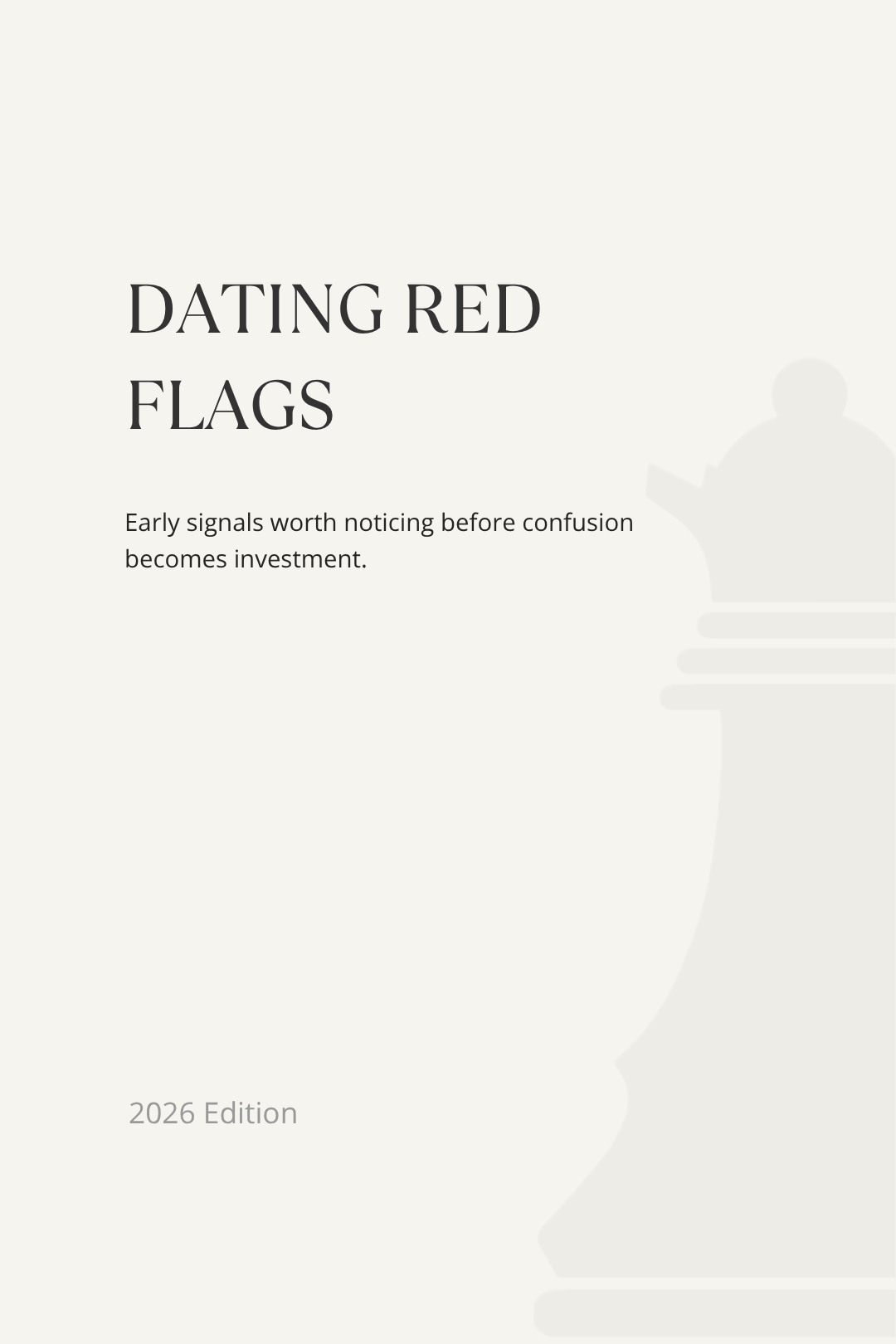 Dating Red Flags