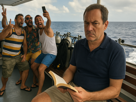 An introvert traveler on a scuba liveaboard