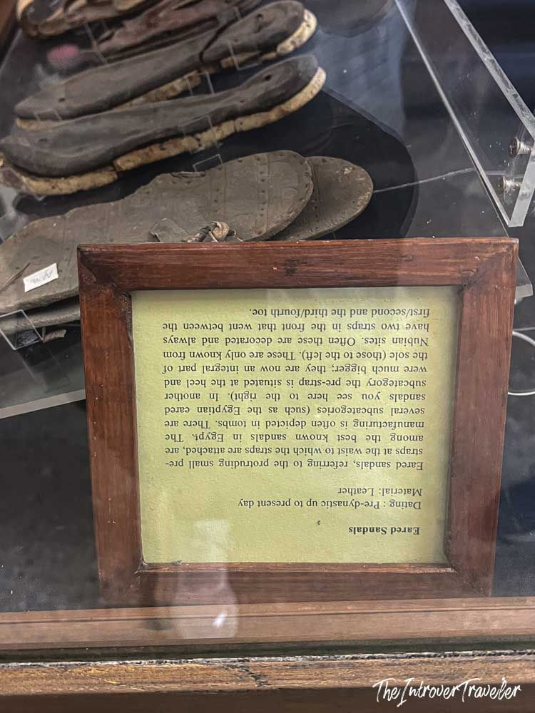Caption differently straight at the Egyptian Museum in Cairo