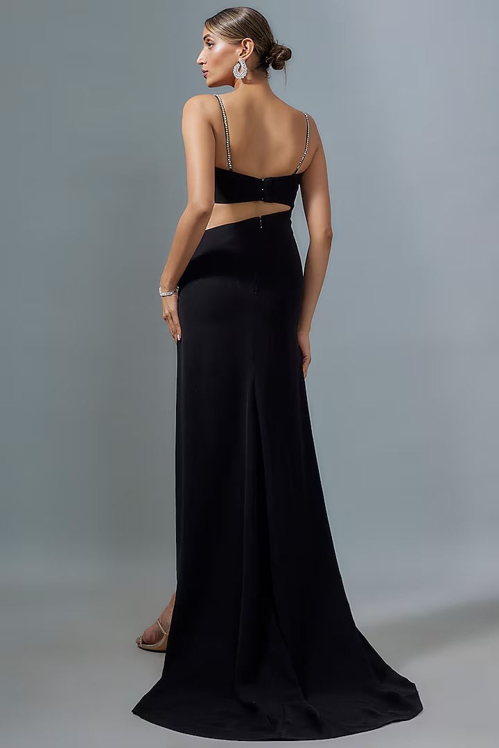 Thumbnail: Black Diamond Cut Out Gown