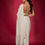 Thumbnail: White Diagonal Sequin Saree