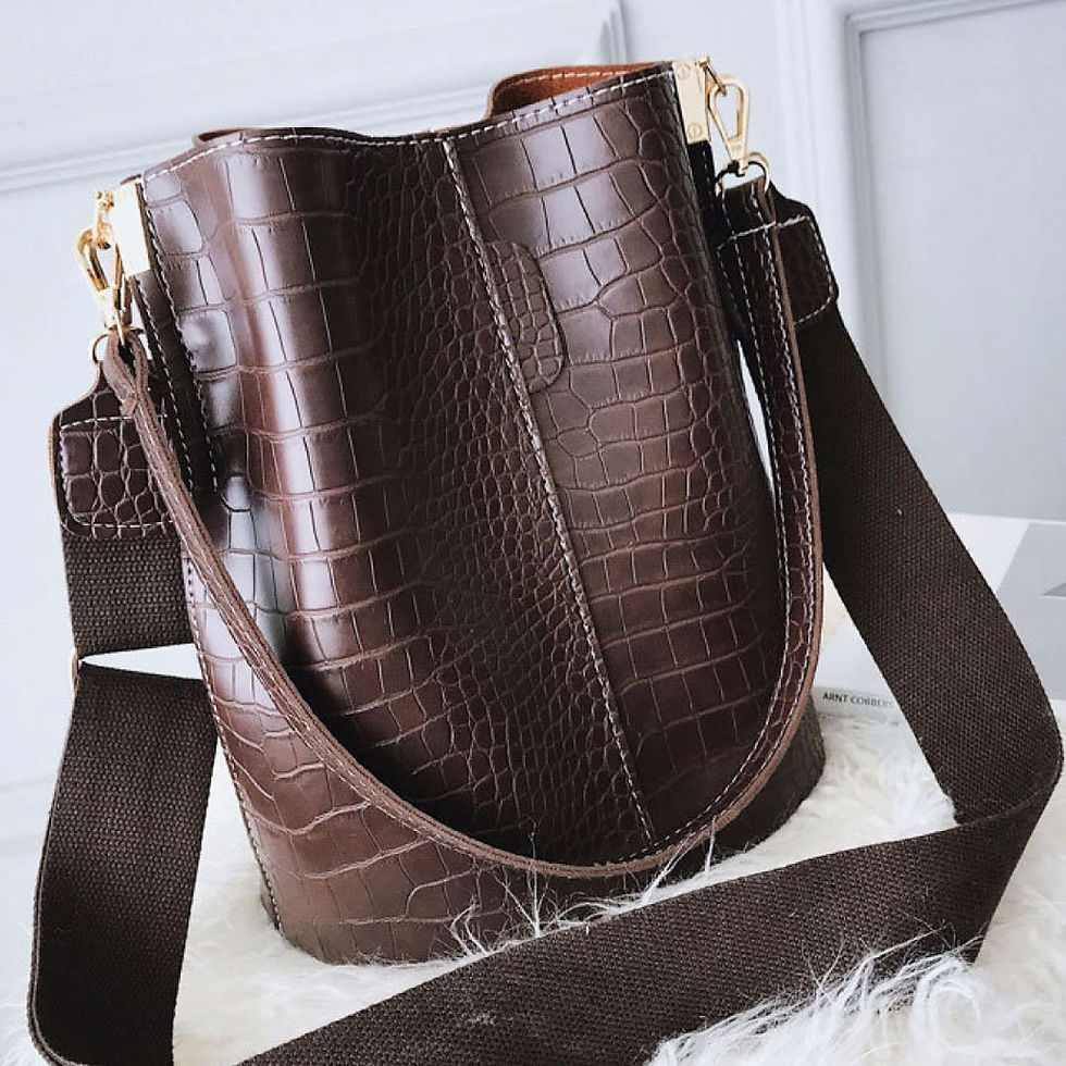 Miniatura: Blake Shoulder Bag -Chocolate Croc