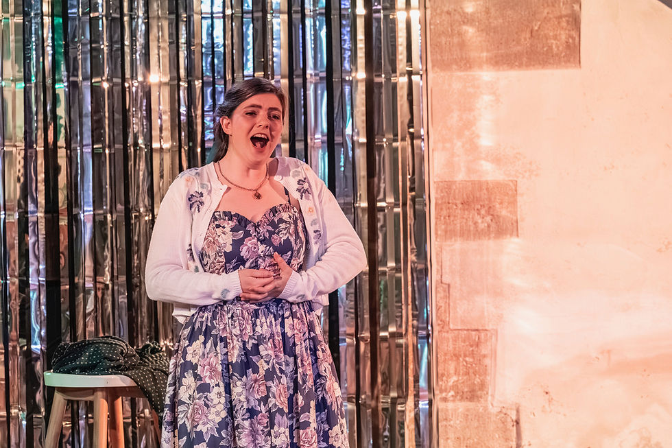 Violetta, silver curtain, country