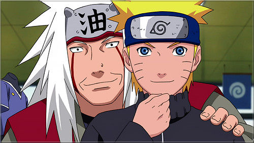Naruto y Jiraiya