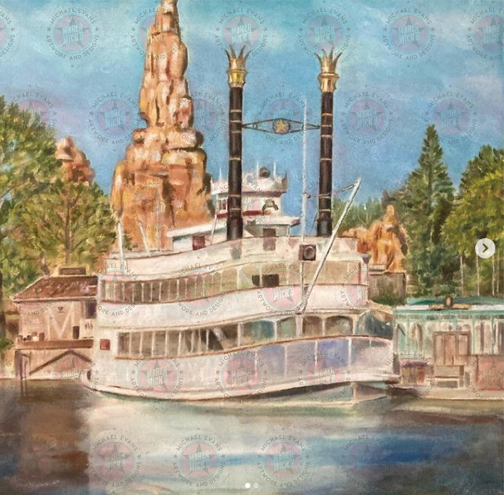 Mark Twain, Oil on Canvas