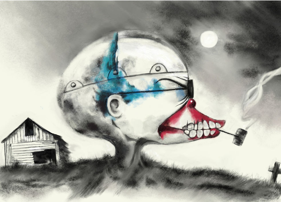 Dr. Finkelstein - Scary Story Mashup, Digital Illustration