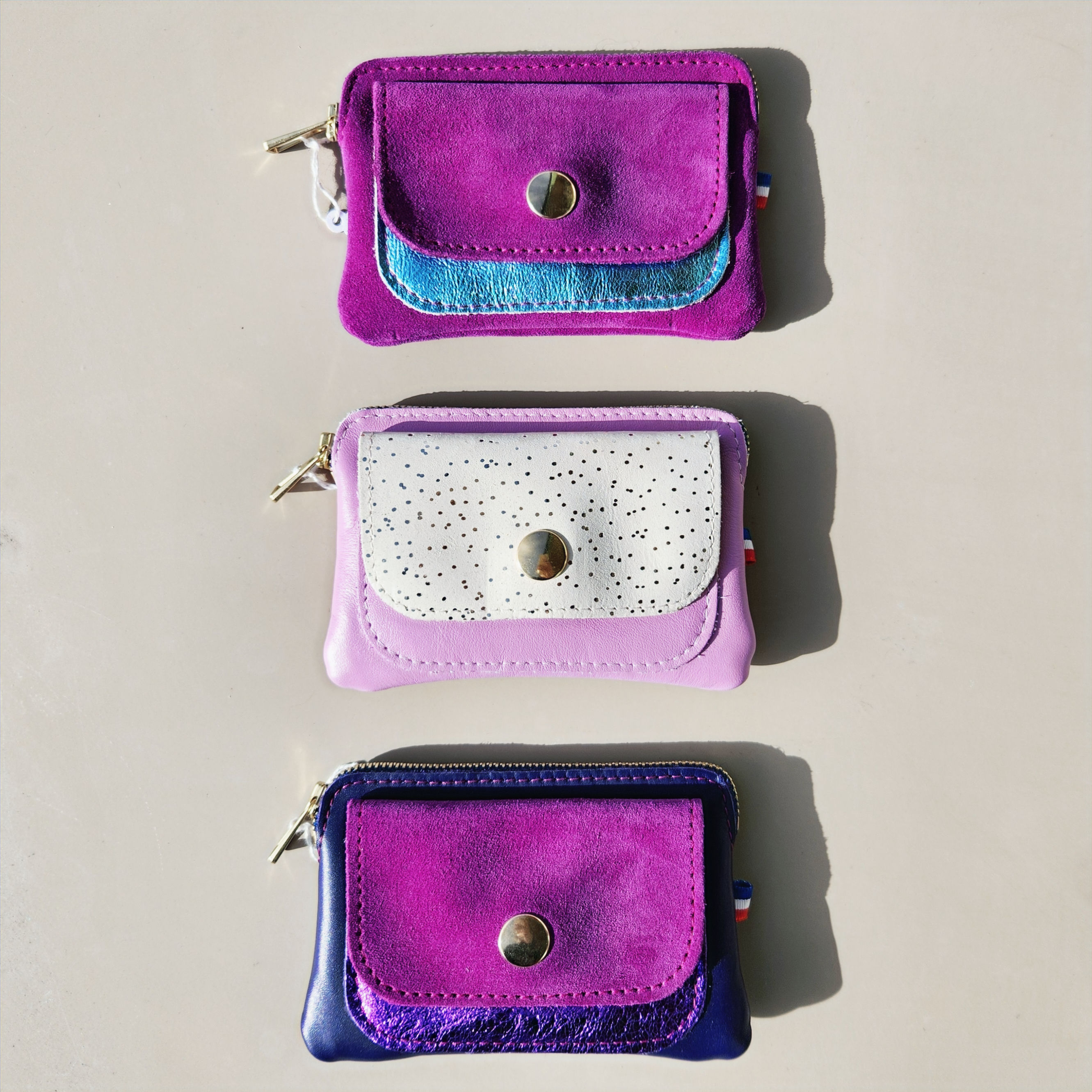 Porte monnaie - LUKAS- Fuchsia / lilas / violet