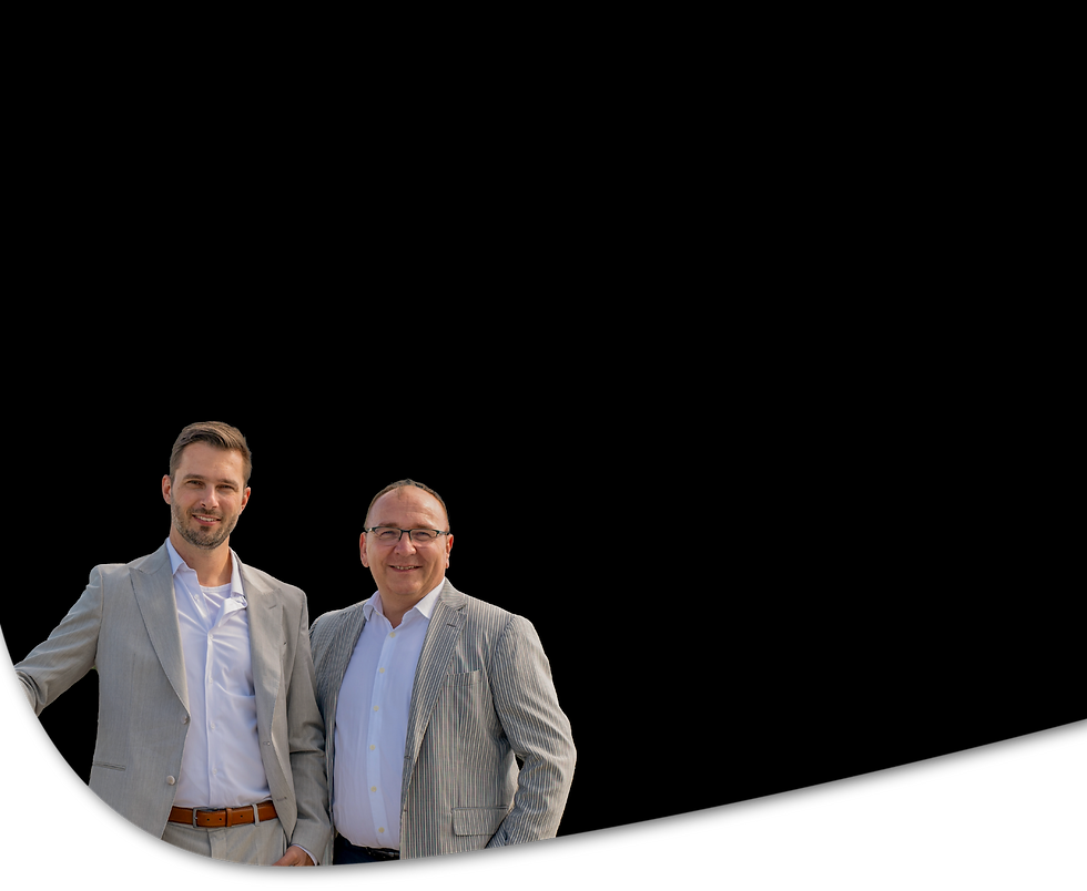 David Pelchen mit Geschäftspartner