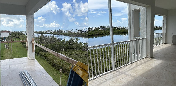 balcony or terrace aluminum screen enclosure