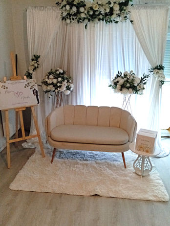 Coin mariés velours 