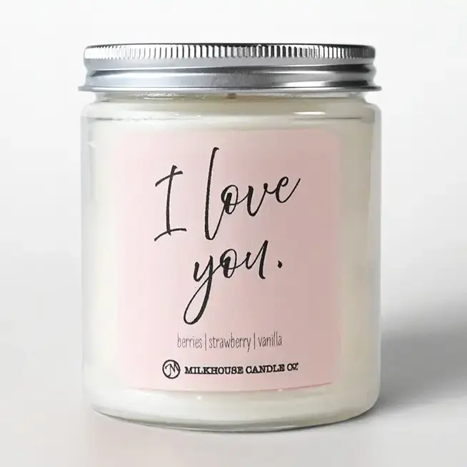 I love you. Candle
