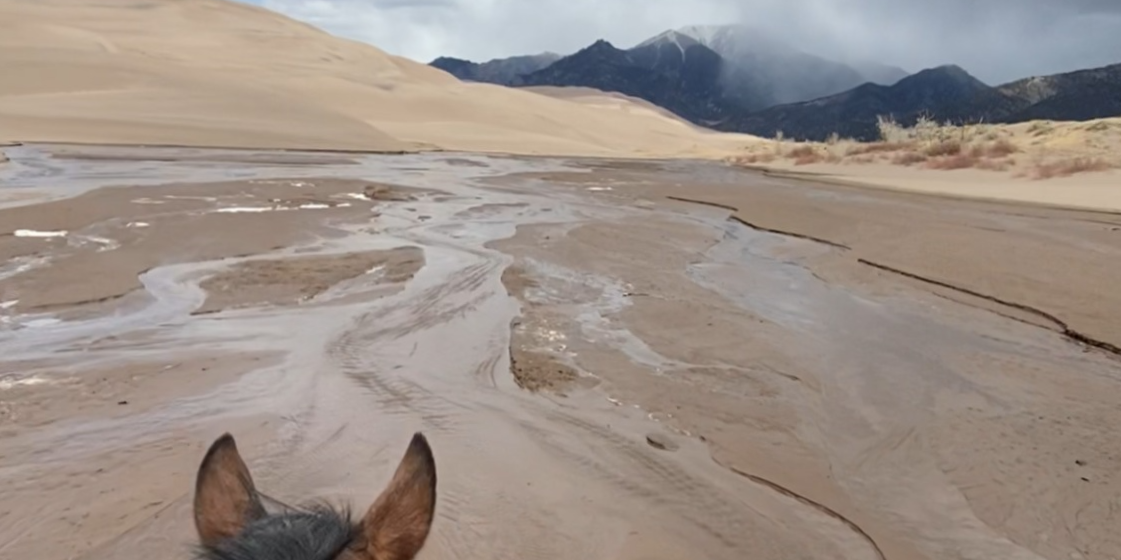 The Great Sand Dunes trail ride