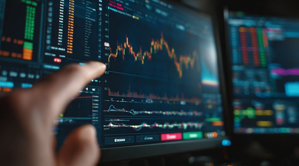 해외선물 HTS 체결속도와 주문 실행 순간을 상징하는 이미지