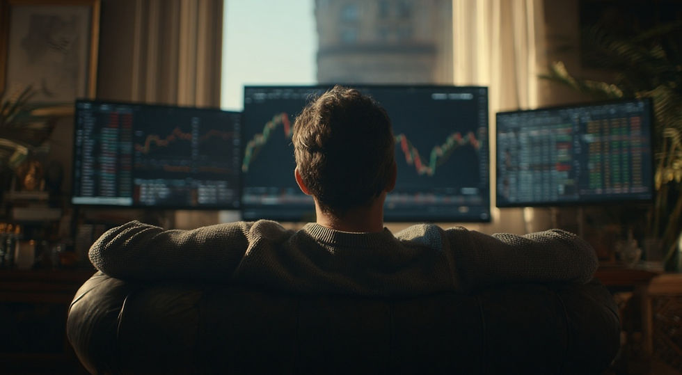 매수매도전환포인트를 기다리며 대응 전략을 유지하는 트레이더