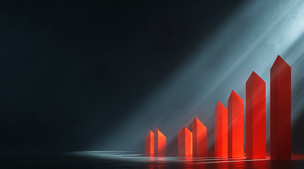 화려한 이벤트와 낮은 수수료 뒤에 숨은 위험성을 상징하는 대비 이미지