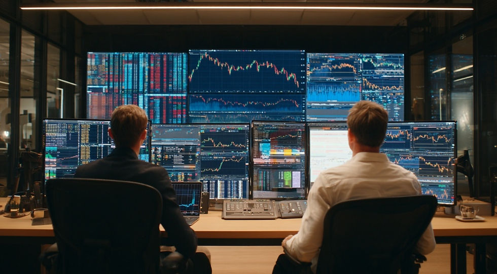 자연반등 이후 공격적·보수적 트레이더의 대응 전략을 대비해 표현한 이미지