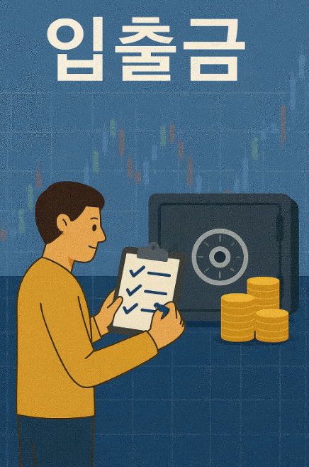 해외선물 대여업체의 투명한 자금 입출금 과정을 강조한 이미지