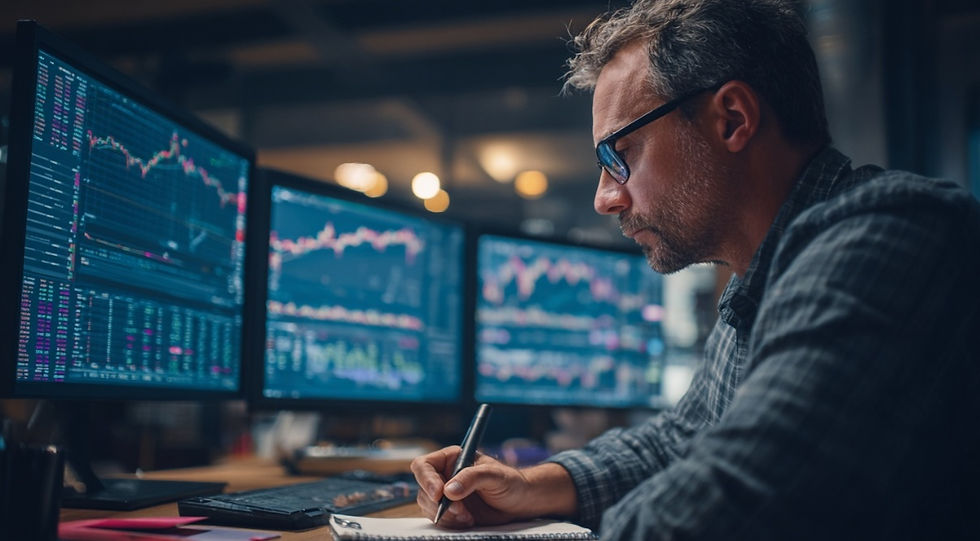 손실 마지노선을 설정하며 리스크를 관리하는 트레이더