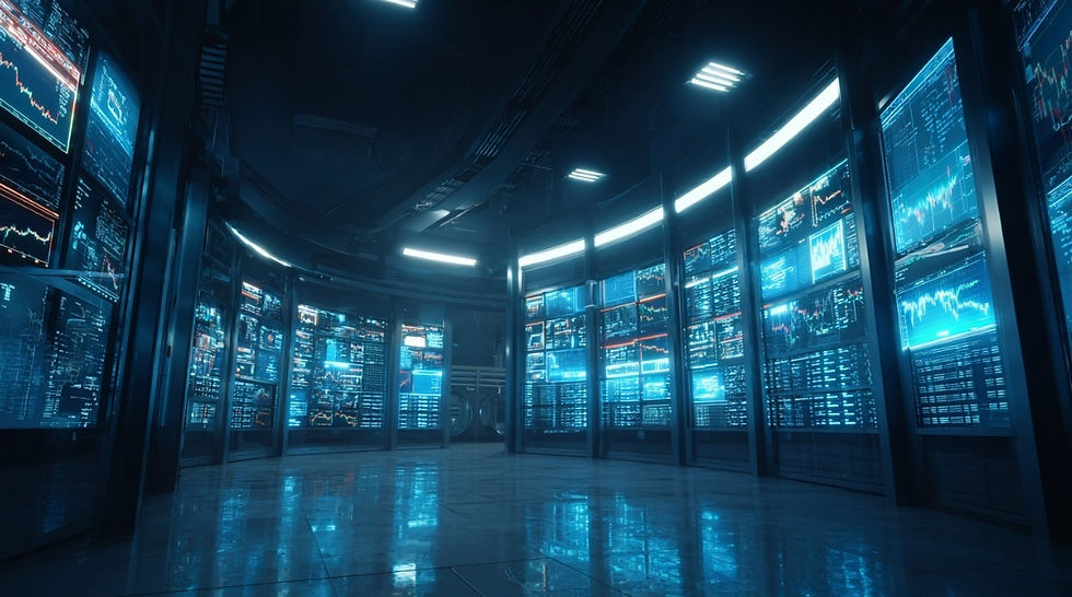 실거래가 연동된 HTS 서버 안정성을 상징하는 이미지