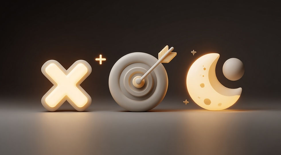 물타기 금지, 틱 목표 설정, 오버나잇 회피를 상징하는 3대 생존 수칙 이미지