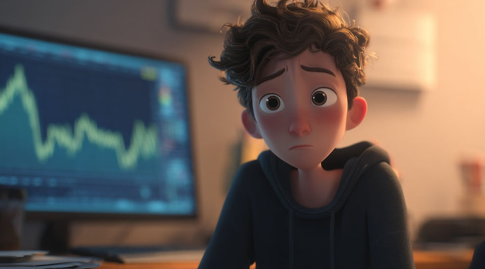 지인 추천만 믿고 업체를 선택하려는 위험한 상황을 표현한 이미지